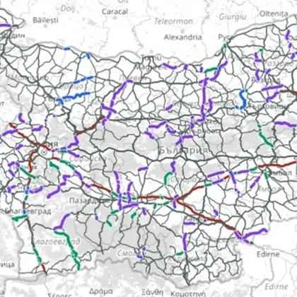 Нова онлайн карта дава пълна информация за пътните ремонти