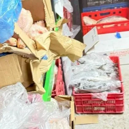 Откриха 600 тона храни без документи