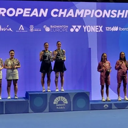 Сестри Стоеви на върха на европейския бадминтон