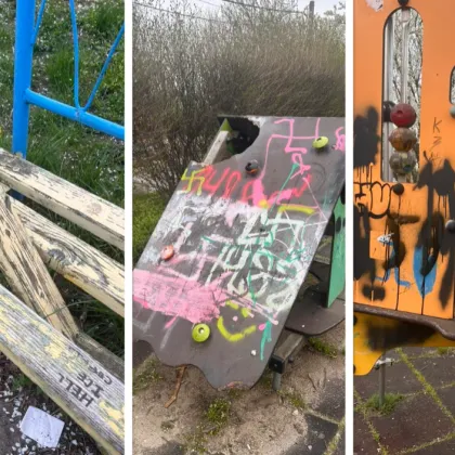 Деца рушат, възрастни замърсяват? Детска площадка е в окаяно състояние СНИМКИ