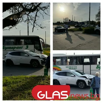 Меле на кръговото до SPS в Пловдив: линейка откара пострадал, зверска тапа СНИМКИ