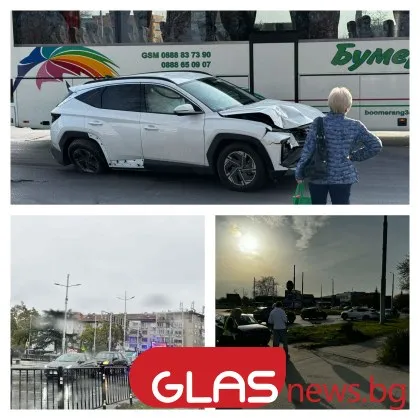 Меле на кръговото до SPS в Пловдив: линейка откара пострадал, зверска тапа СНИМКИ