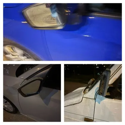 Нощен вандал вилня в Люлин: огледала на десетки коли са сгънати и потрошени за минути