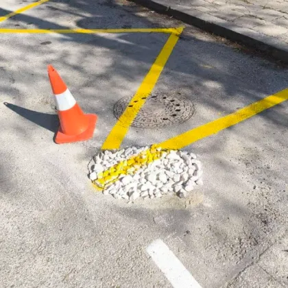 Маркировка върху дупки &ndash; модерната инфраструктура на Варна СНИМКИ