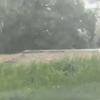 Градоносна буря вилня в наш град ВИДЕО