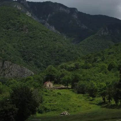 Парапланерист заседна на дърво