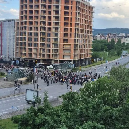 Протест в София временно затвори важно кръстовище
