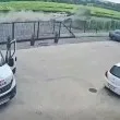 Зрелищна катастрофа: BMW полетя в канавка край Ямбол! ВИДЕО