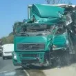 Зверско меле с камион! "Отсечени" са дървета, движението е затруднено СНИМКИ