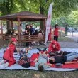 Доброволци на БЧК разиграха кризисна ситуация с бежански поток в Пловдив