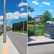 Абсурд в Перник: Поставиха пътни знаци и кофи за боклук насред нова тактилна пътека за незрящи СНИМКИ