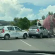 Бетоновоз и две коли се блъснаха край София СНИМКА