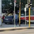 Кола и трамвай се блъснаха в София СНИМКА