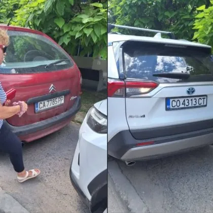 Пешеходец твърди, че коли го принудили да слезе от тротоара