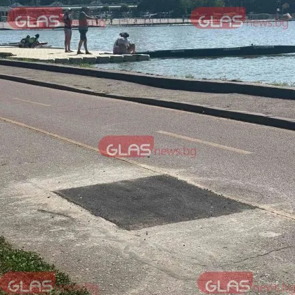 Запълниха дупката на Гребната в Пловдив, за която GlasNews съобщи