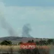 Избухна пожар в Пловдивско, вижда се от АМ Тракия СНИМКИ