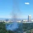 Пламъци край &bdquo;Младост 3", димът се вижда отдалеч СНИМКА