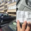 Заплашителна бележка и отворена капачка на резервоар възмутиха шофьор СНИМКИ
