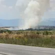Голям пожар пламна в Хисарско СНИМКА