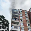 Пожар пламна в апартамент във Велико Търново СНИМКА