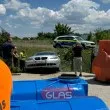 БМВ излетя от път край София и спря на метри от магазин СНИМКИ