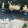 Превърнаха в сметище гробищен парк край Пловдив СНИМКИ