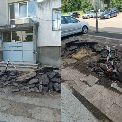 Безотговорност или забрава? Разкопан вход на блок в Люлин стои блокиран седмици наред СНИМКИ
