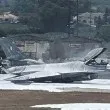 Изтребител F-16 кацна аварийно на плаж в Закинтос  ВИДЕО