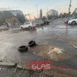 Спукан водопровод наводни ключово кръстовище в София СНИМКИ