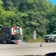 Линейка с пациент се преобърна след тежък удар край Враца, има ранени