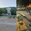 След мача Франция-Испания: Купища боклуци заляха централни площади СНИМКИ
