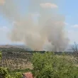 Голям пожар пламна в Старозагорско ВИДЕО