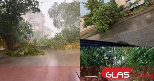 Природата донесе втора поредна бурна нощ в страната.Мощна буря връхлетя