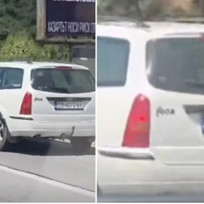 Русинова показа поредния "герой", каращ в аварийната лента ВИДЕО