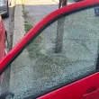 Невнимателни косачи строшиха стъкло на паркиран автомобил в София? ВИДЕО+СНИМКИ