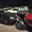 Няколко коли са блъснати в София, има щети СНИМКИ