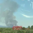 Голям пожар избухна край брезовското село Стрелци СНИМКИ