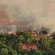 Хеликоптер се включи в гасенето на пожара край с. Стрелци СНИМКИ