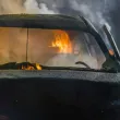 Кола се запали в двор на къща в Старозагорско