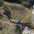 Ограничение на АМ Струма заради изтеглянето на камиона, паднал от мост