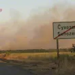 Пожарът в Пловдивско се разгаря