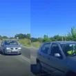 Опасна маневра край с. Стефаново: Кола навлезе в насрещното, за да избегне сблъсък на друг шофьор ВИДЕО