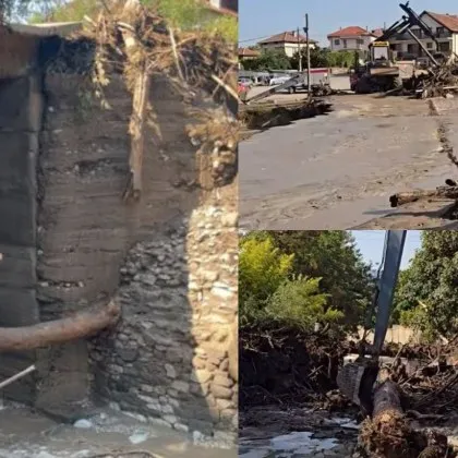 Нови кадри показват бедствието, връхлетяло Струмяни ВИДЕО+СНИМКИ