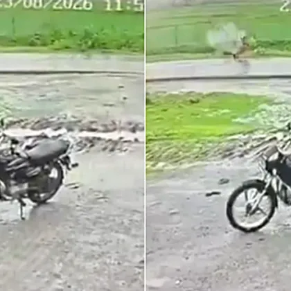 Мълния удари жена с тенджера на главата ВИДЕО