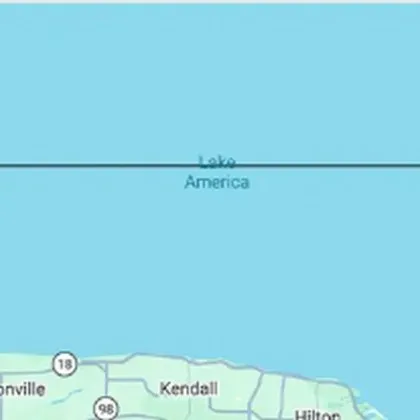 Езерото Онтарио изчезна от Google Maps