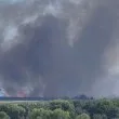 Избухна огромен пожар край Бургас СНИМКИ
