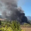Избухна огромен пожар край наш град ВИДЕО
