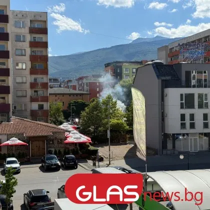 Пламна пожар между блокове в София, последва моментална реакция СНИМКИ