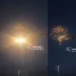 Фойерверки едва не поразиха пътнически самолет ВИДЕО