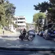 Моторист рискува всичко заради една лекомислена маневра ВИДЕО